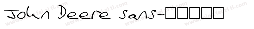 John Deere sans字体转换